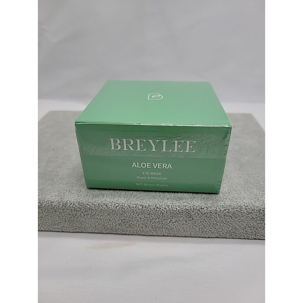Breylee Aloe Vera Eye Mask 60pcs/30 Pairs Repair & Rehydrate Exp 04/2026